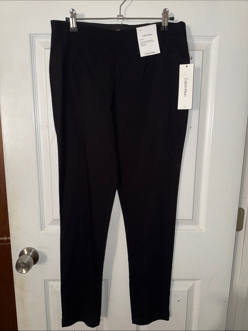 Calvin Klein Black Tailored Straight Pants
